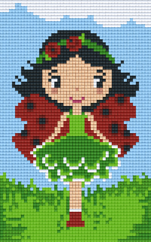 Pixel hobby classic template - butterfly girl