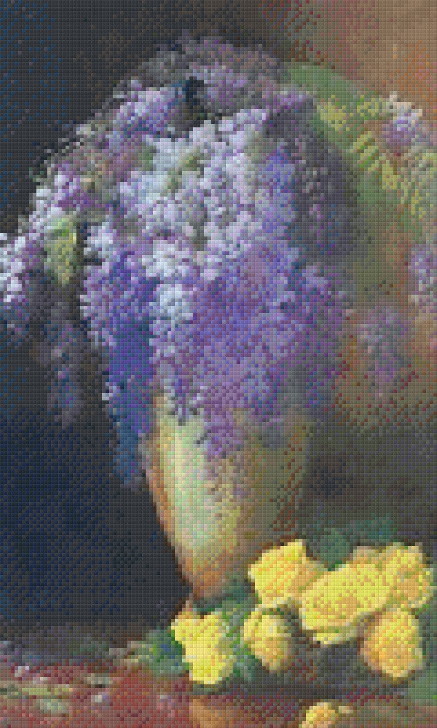 Pixelhobby Klassik Vorlage - Vase mit Blumen