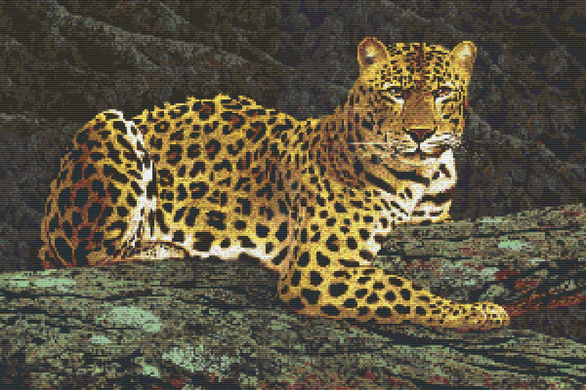 Pixelhobby Klassik Vorlage - Leopard
