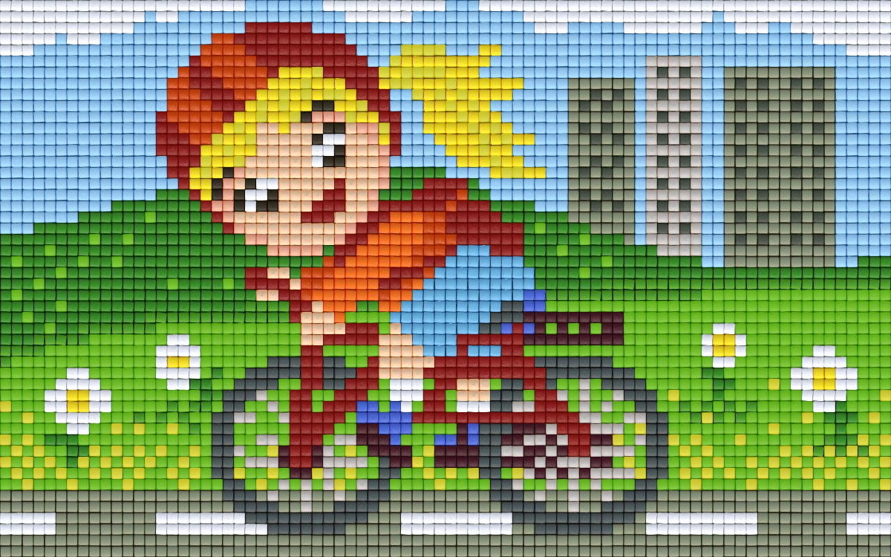 Pixelhobby Klassik Vorlage - Fahrradrally