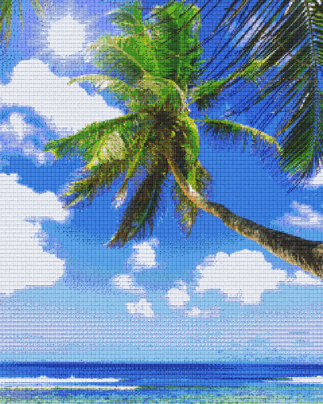 Pixelhobby Klassik Vorlage - Sonne, Strand, Meer