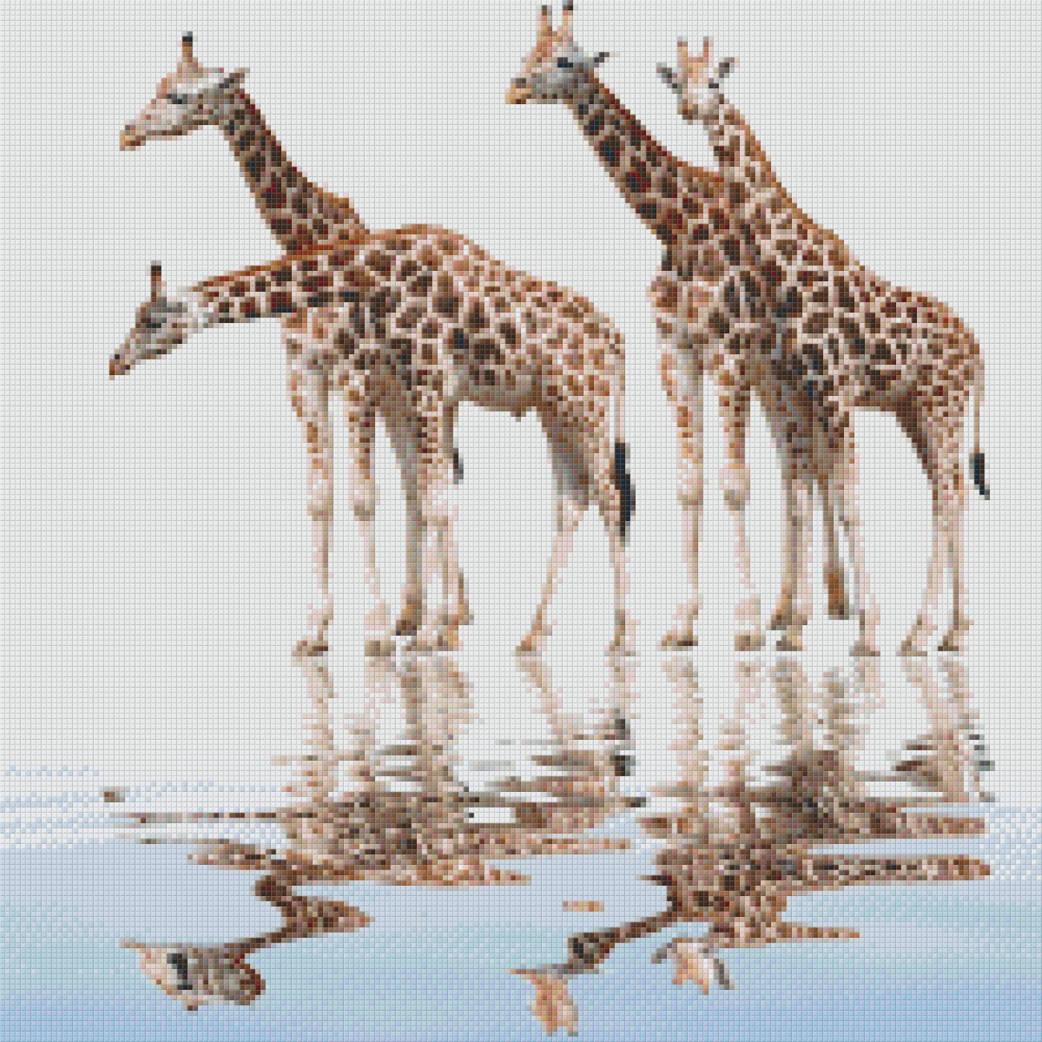 Pixelhobby Klassik Vorlage - Giraffen