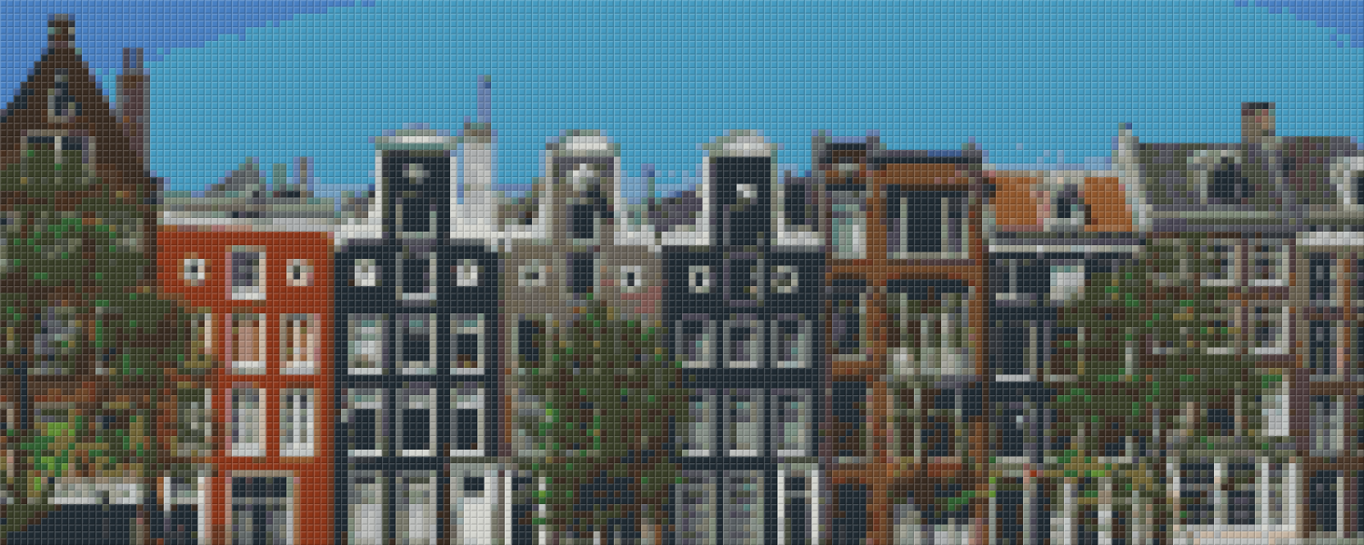 Pixelhobby Klassik Vorlage - An den Amsterdamer Grachten