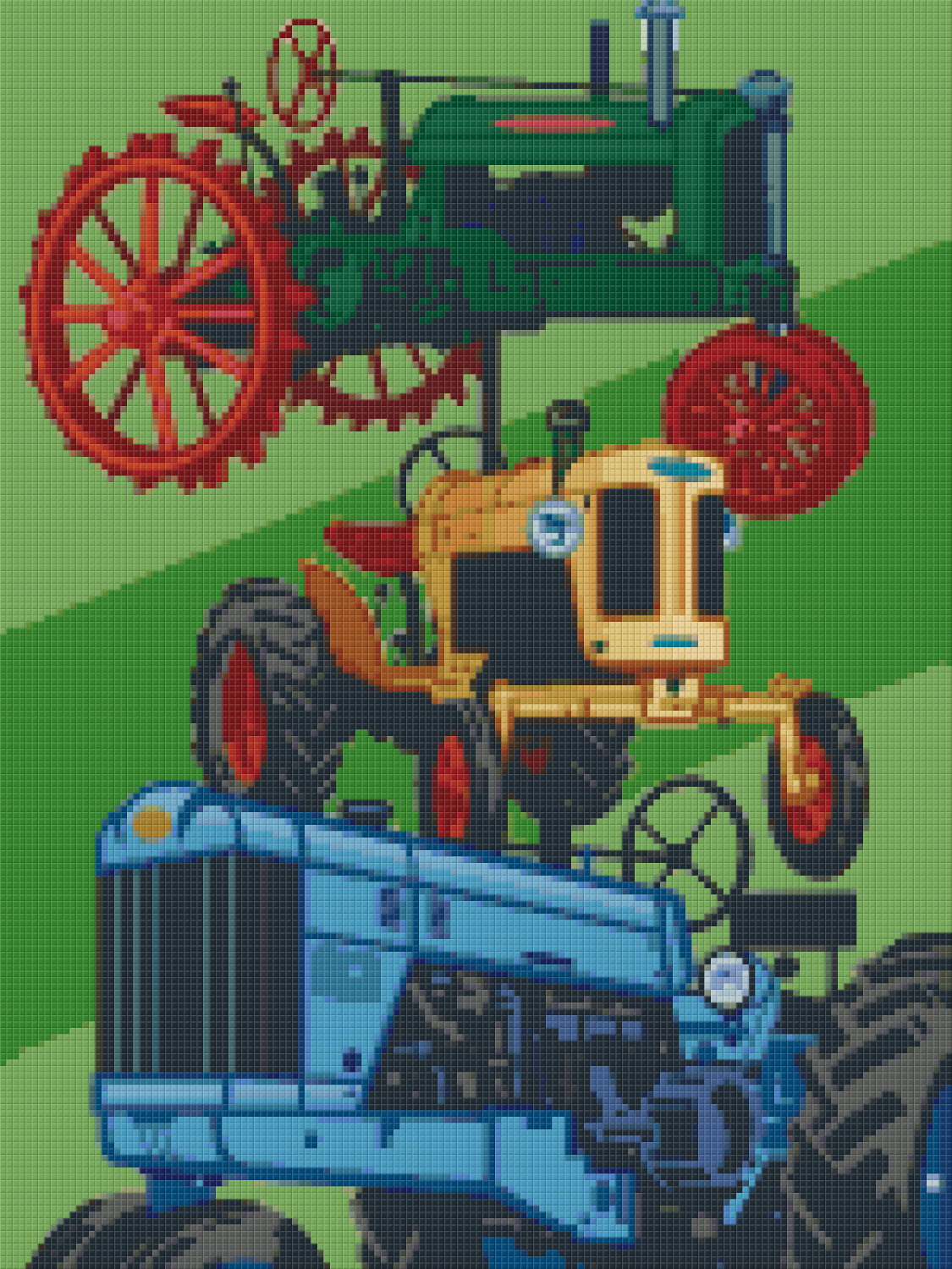 Pixelhobby Klassik Vorlage - Landwirtschaftsmaschinen