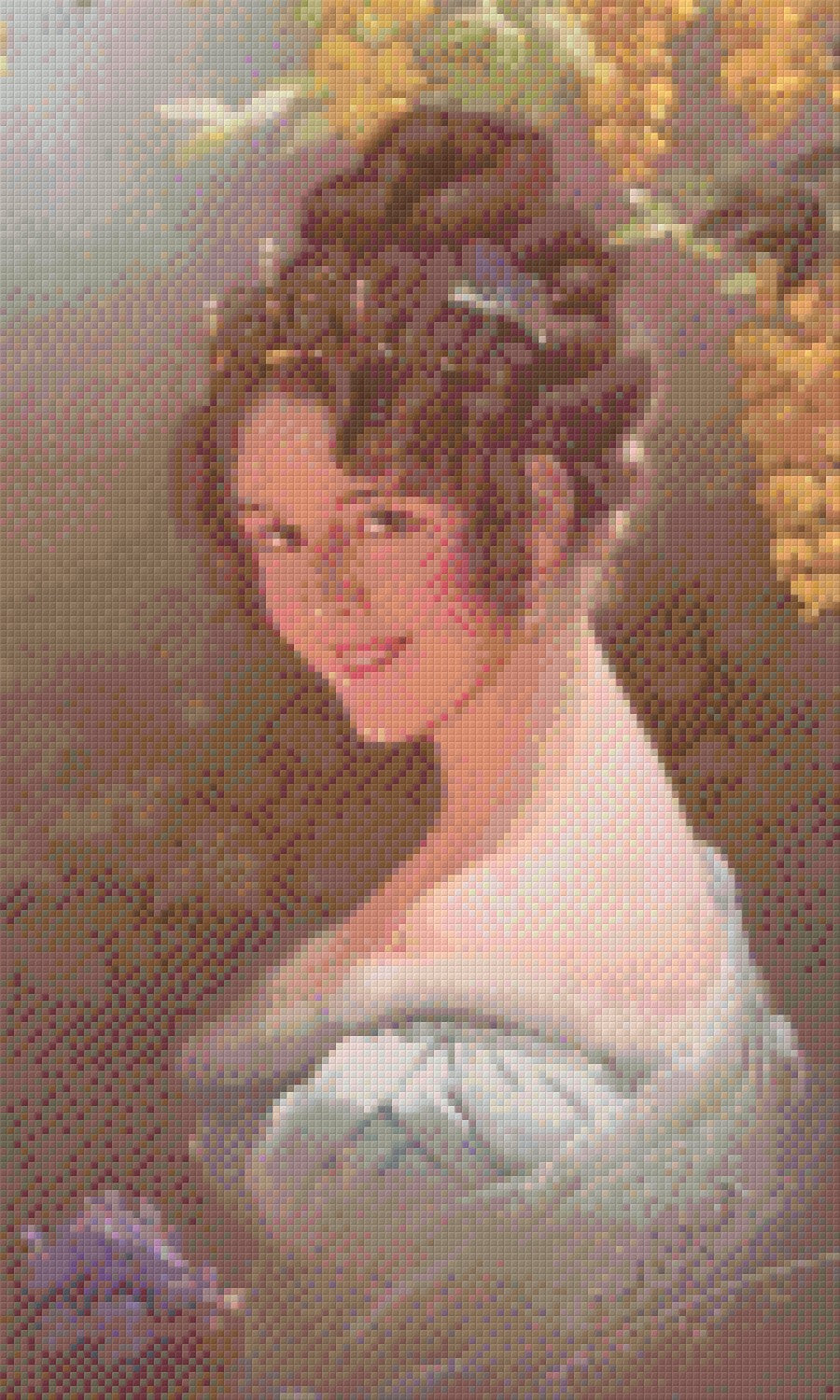 Pixelhobby Klassik Vorlage - Frau mit Schillerlocken Pixelhobby Klassik Vorlage - Frau mit Schillerlocken