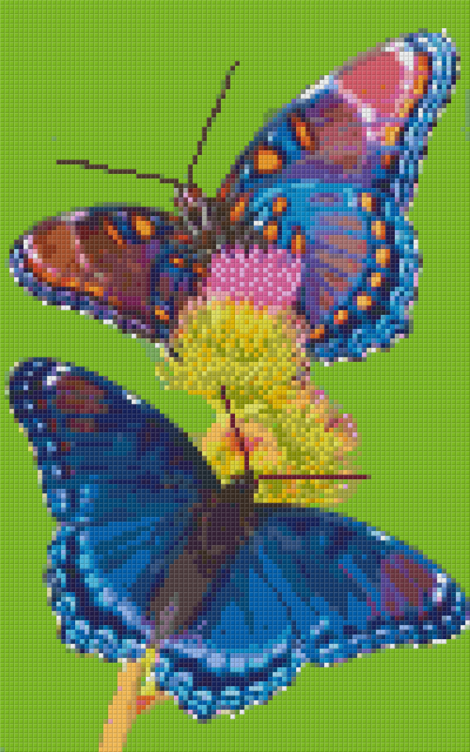 Pixelhobby Klassik Vorlage - Schmetterlinge