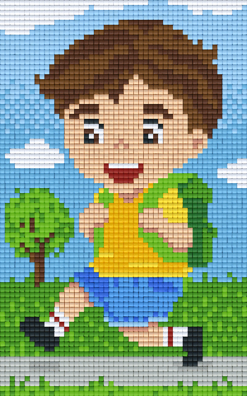 Pixel hobby classic template - school boy