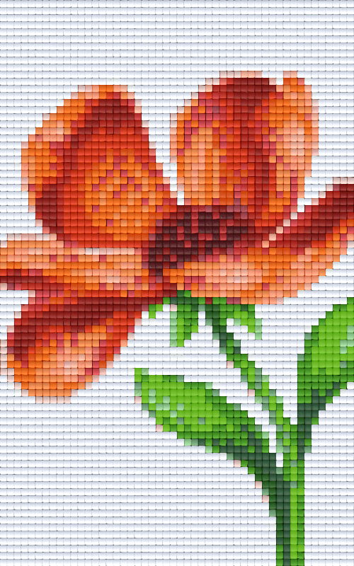 Pixelhobby Klassik Vorlage - Mohn