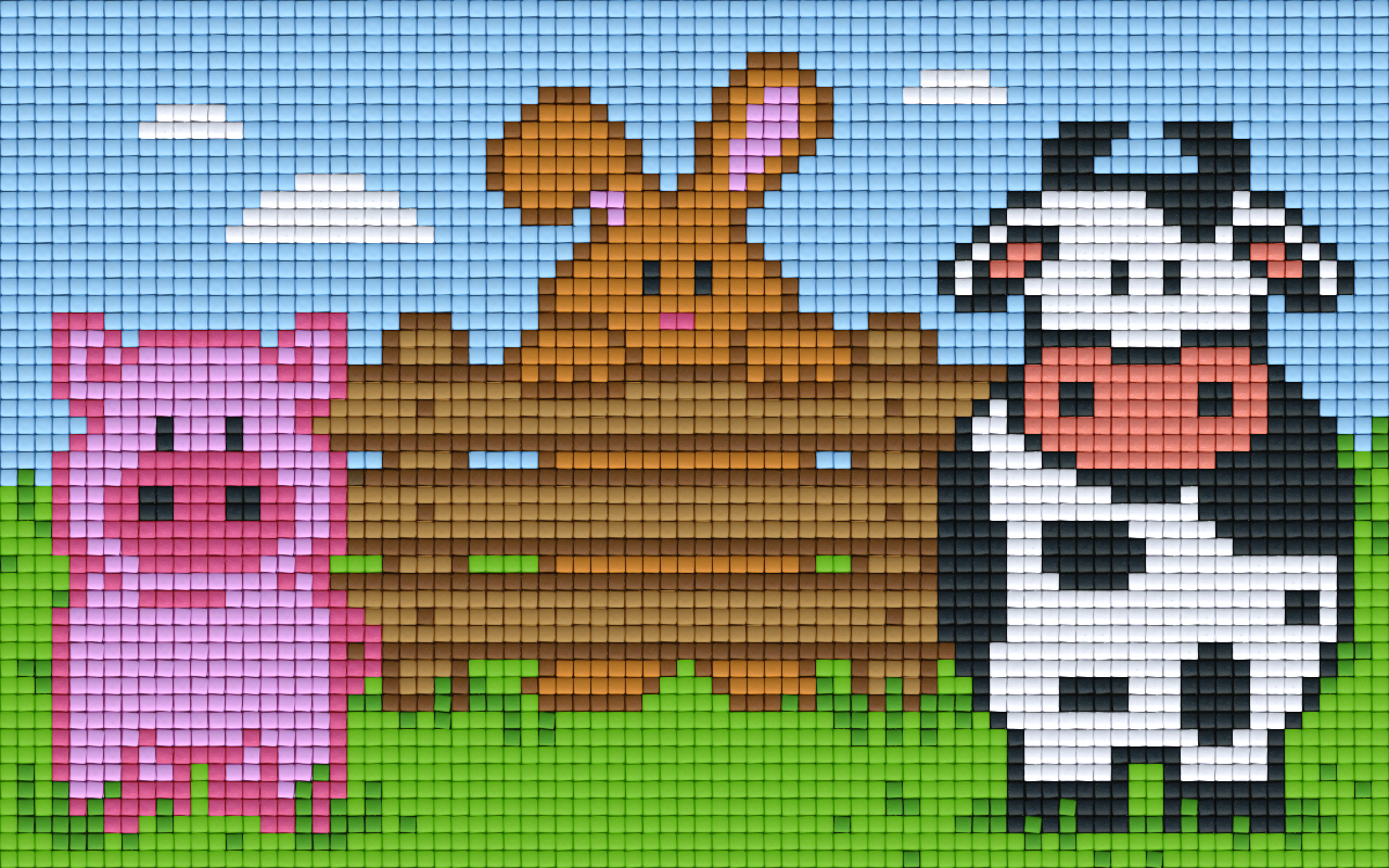 Pixelhobby Klassik Vorlage - Auf dem Bauernhof