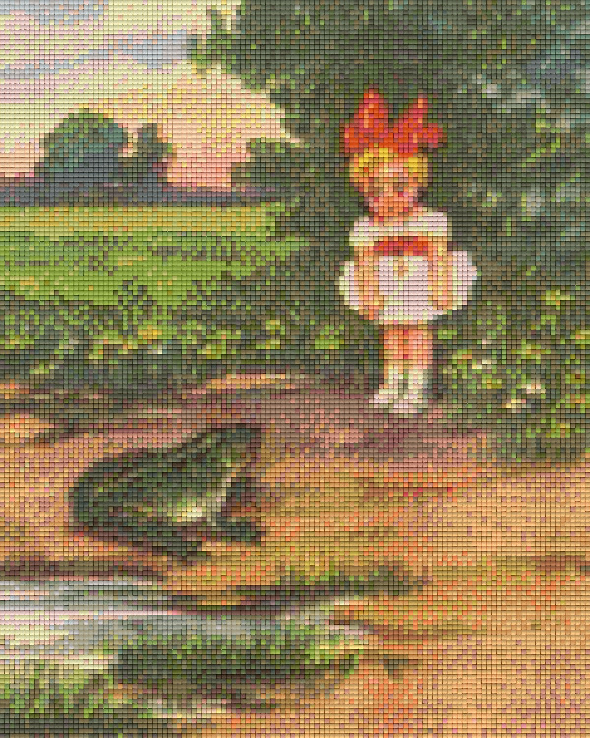Pixelhobby Klassik Vorlage - Das Mädchen und der Frosch