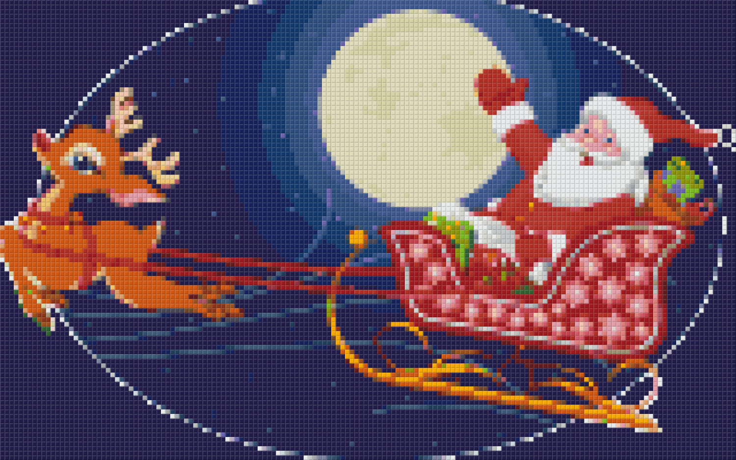 Pixelhobby classic set - Santa Claus on a sleigh