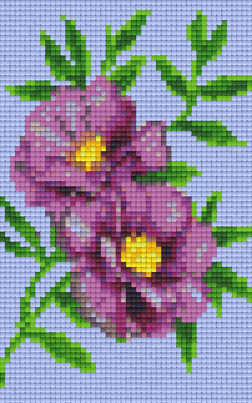Pixelhobby Klassik Vorlage - Blumen Ilustration