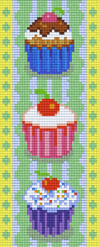 Pixelhobby Klassik Vorlage - Muffins