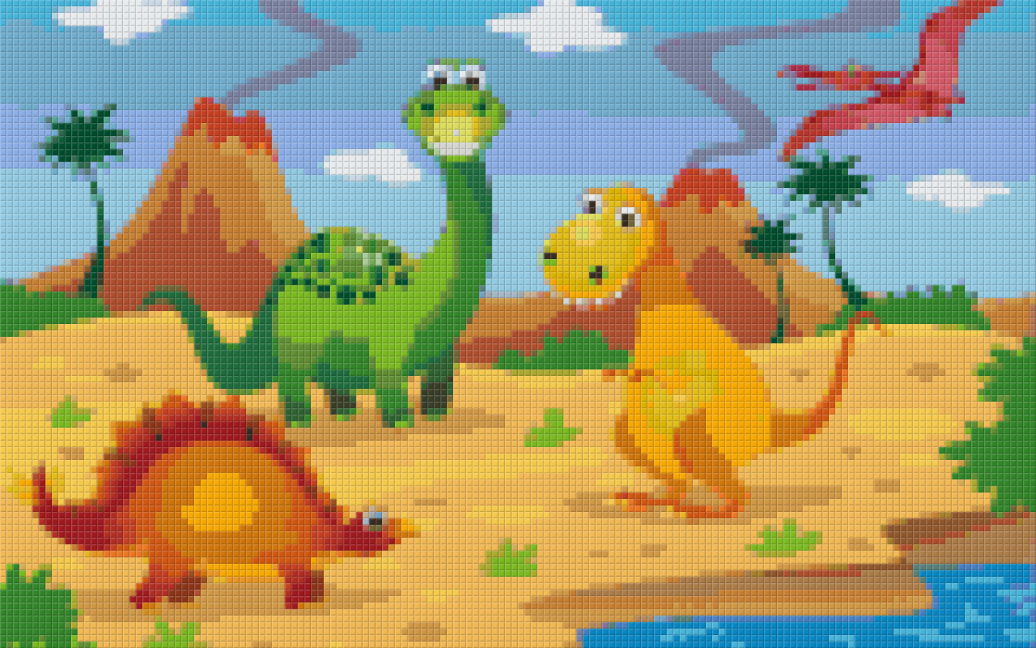 Pixelhobby Classic Set - Four Dinos