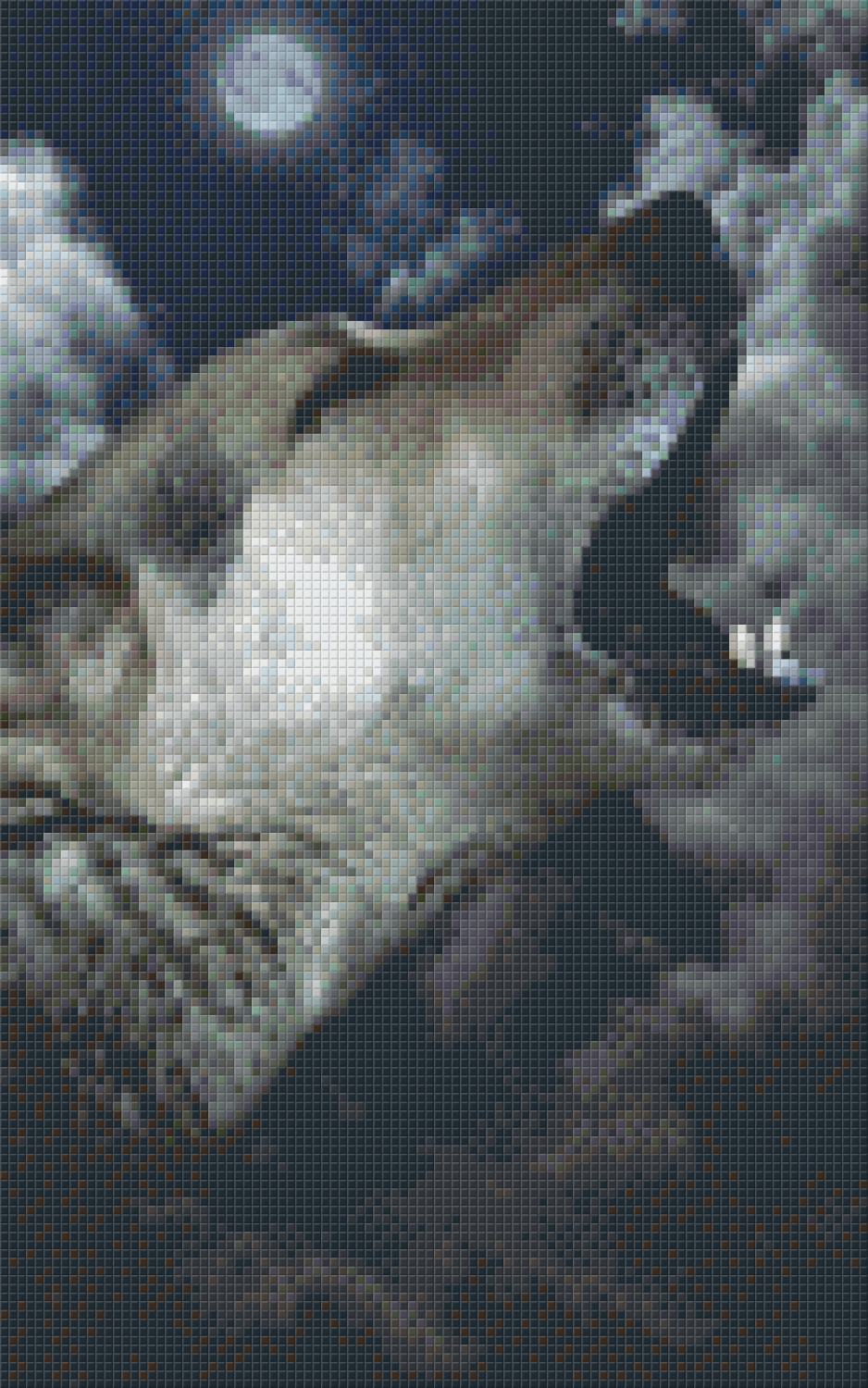 Pixelhobby Classic Set - Wolf howls in the night
