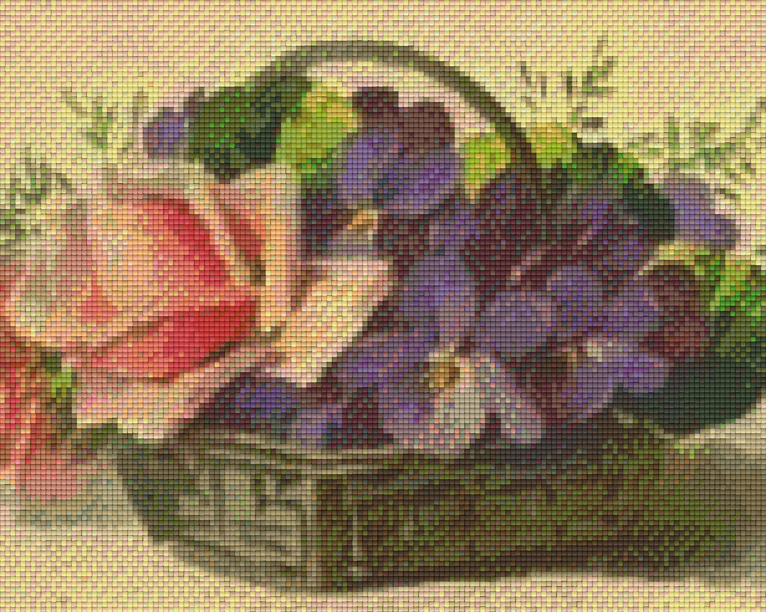 Pixelhobby classic set - basket with violets