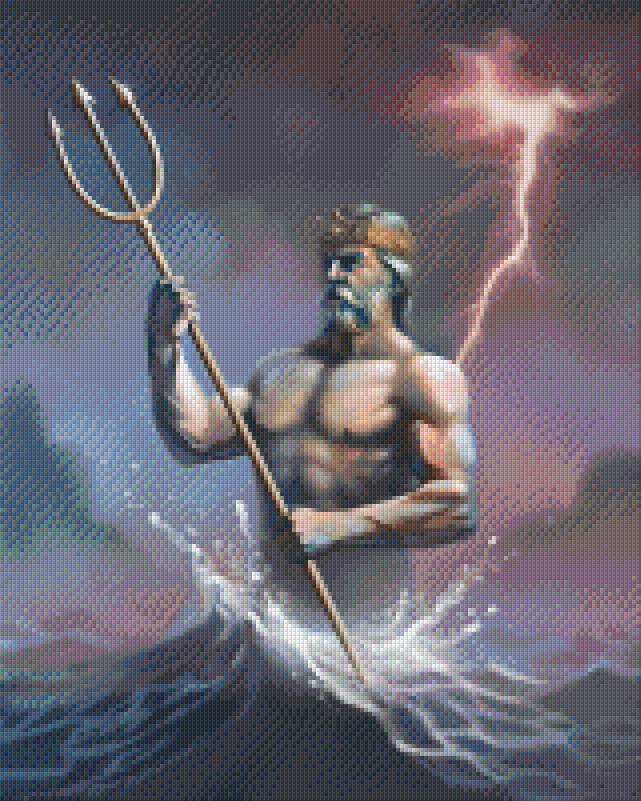 Pixelhobby Klassik Vorlage - Poseidon
