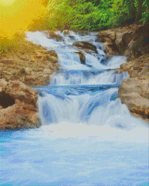 Pixelhobby Klassik Vorlage - Wasserfall