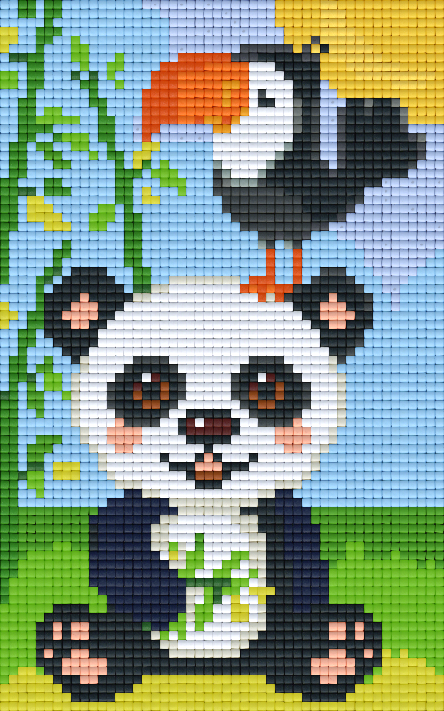 Pixelhobby Klassik Vorlage - Panda