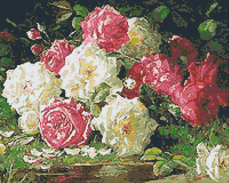 Pixelhobby Klassik Set - Stillleben mit Rosen