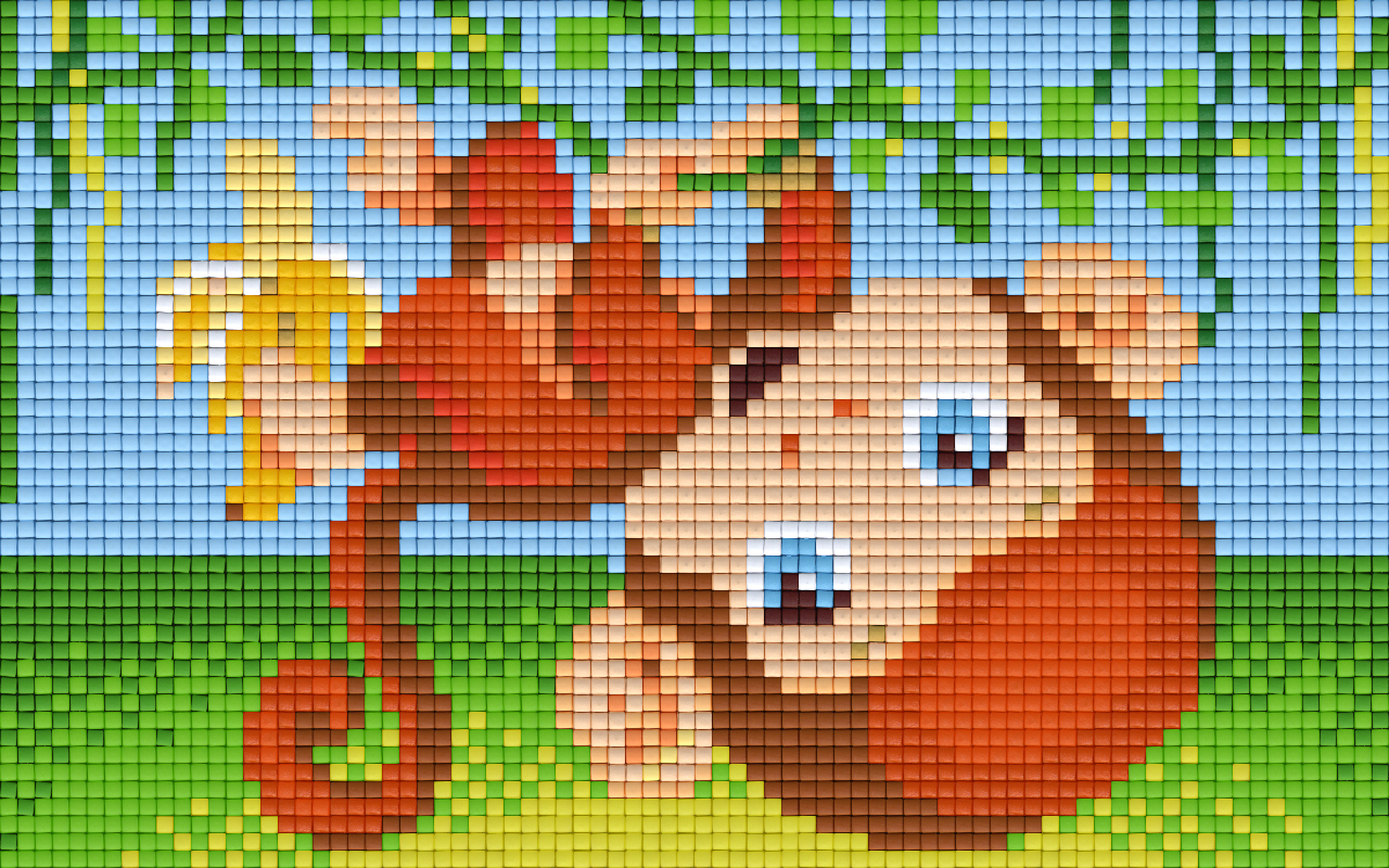 Pixel hobby classic template - climbing monkey