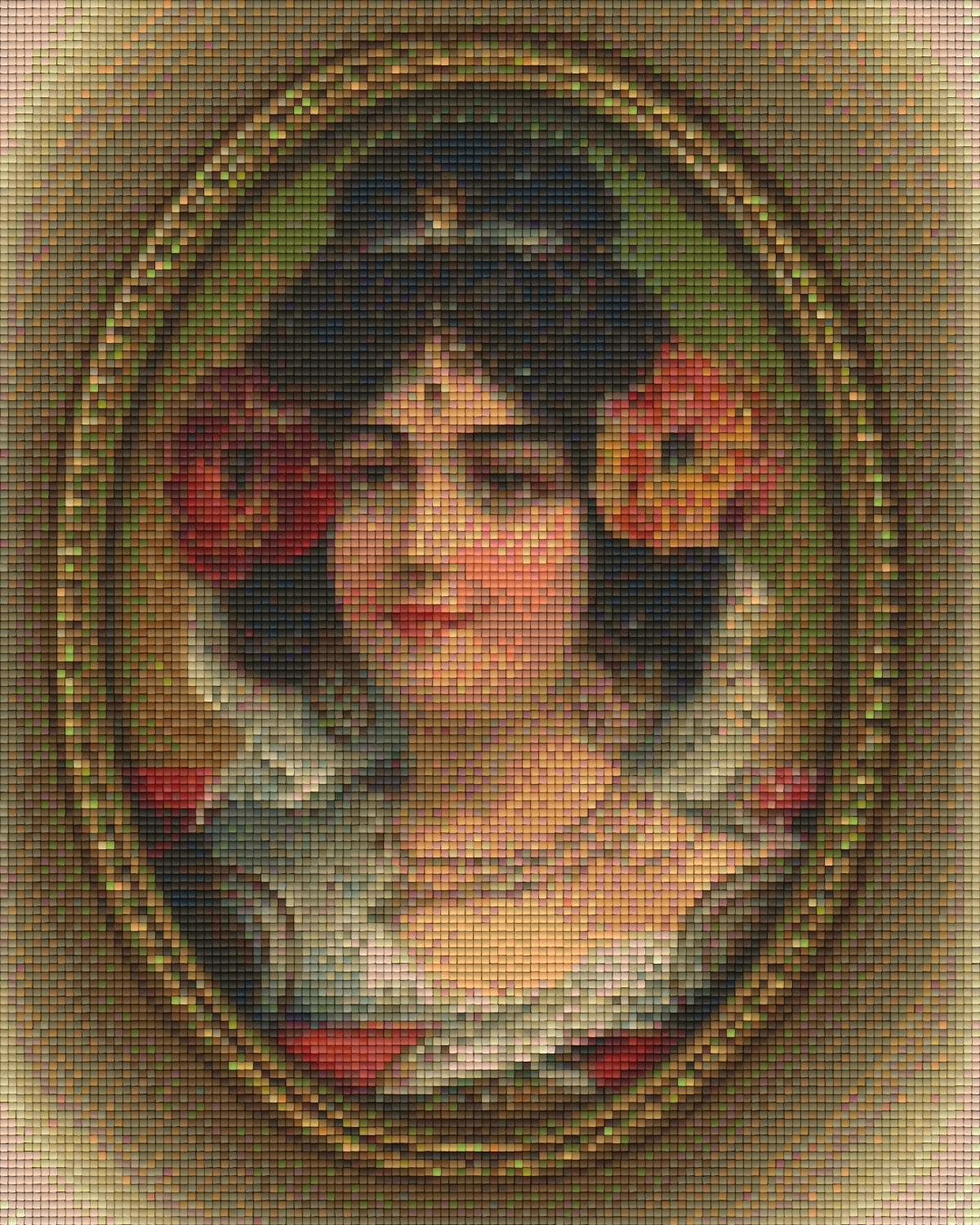 Pixelhobby Klassik Vorlage - Frau in oval
