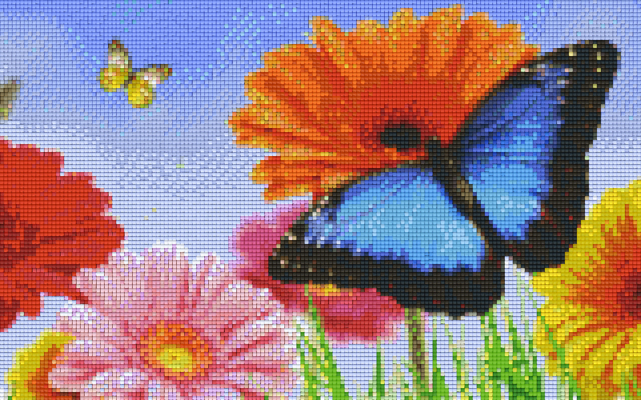 Pixelhobby classic set - butterfly on flower