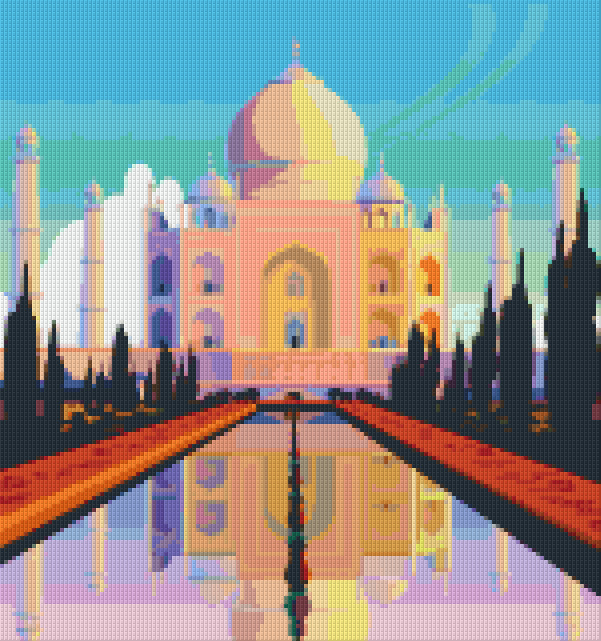 Pixelhobby Klassik Vorlage - Taj Mahal