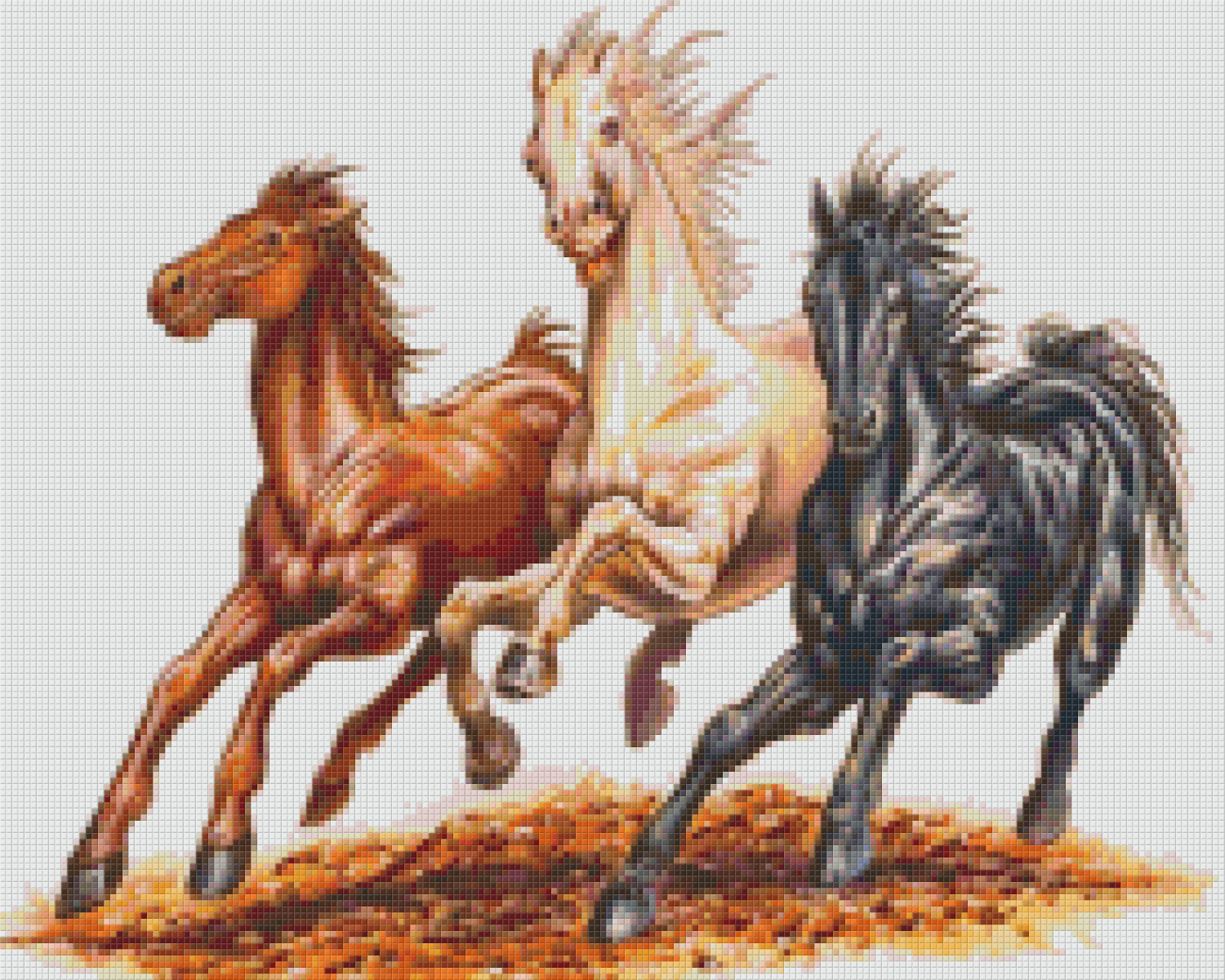 Pixelhobby classic set - three horses