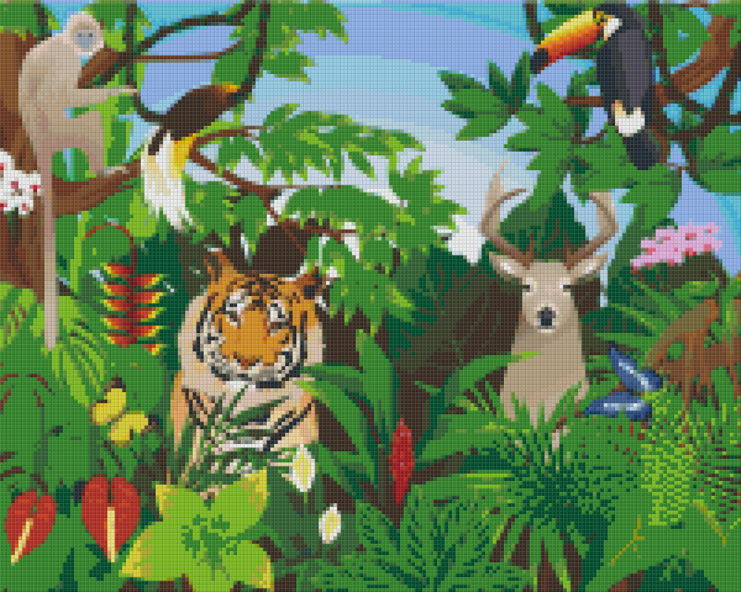 Pixel hobby classic set - animals in the jungle