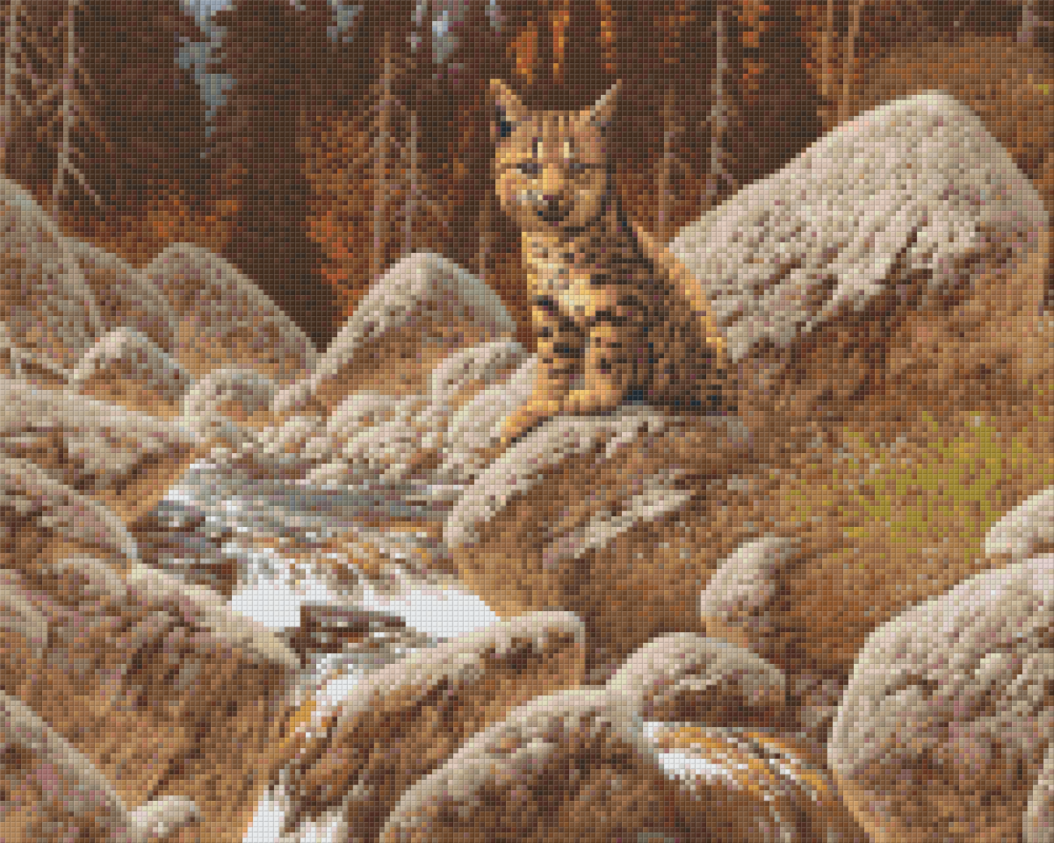 Pixelhobby Klassik Vorlage - Luchs