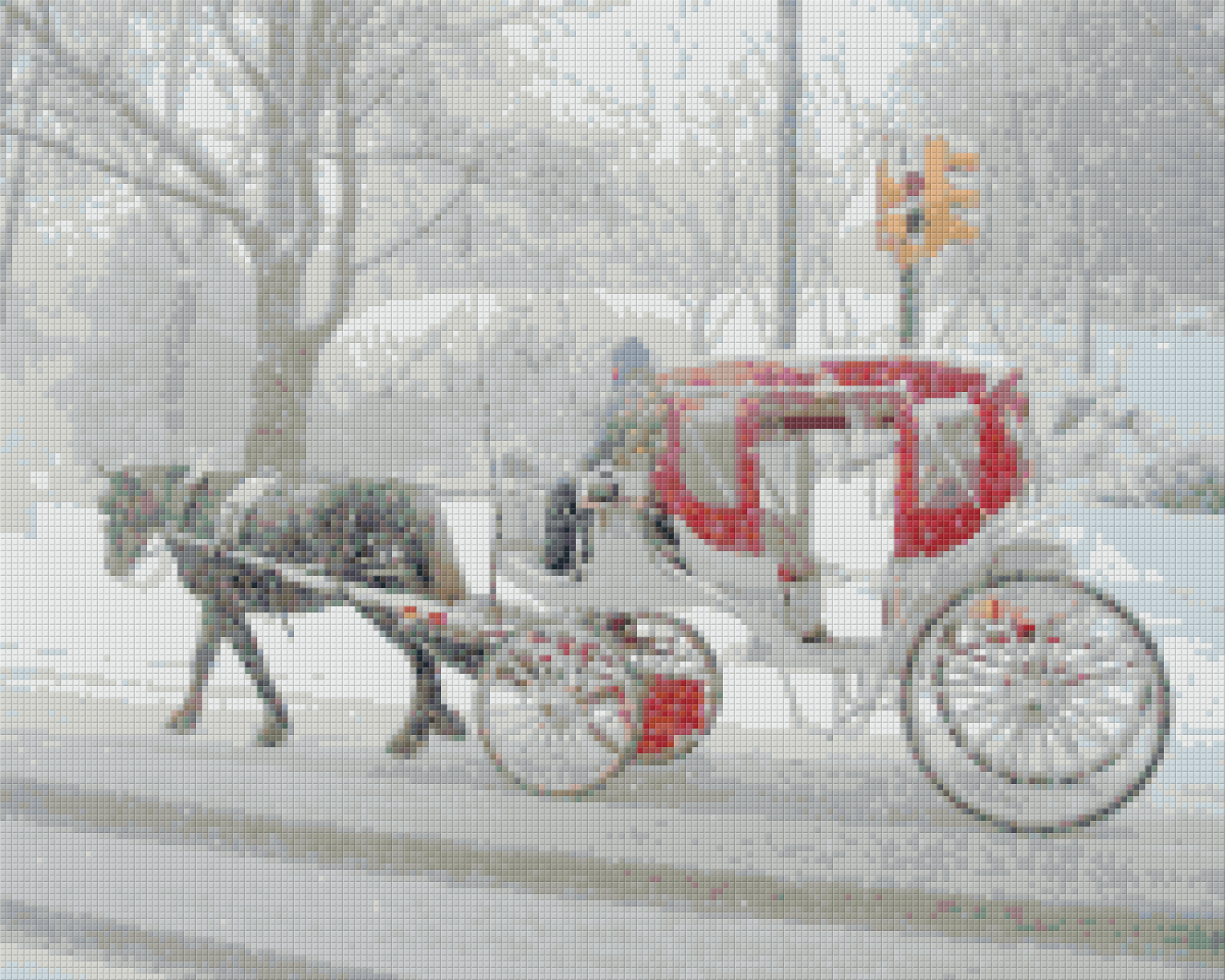 Pixelhobby classic set - carriage ride in the snow