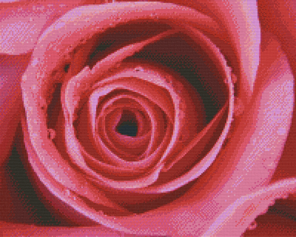 Pixelhobby Klassik Vorlage - Rose rot
