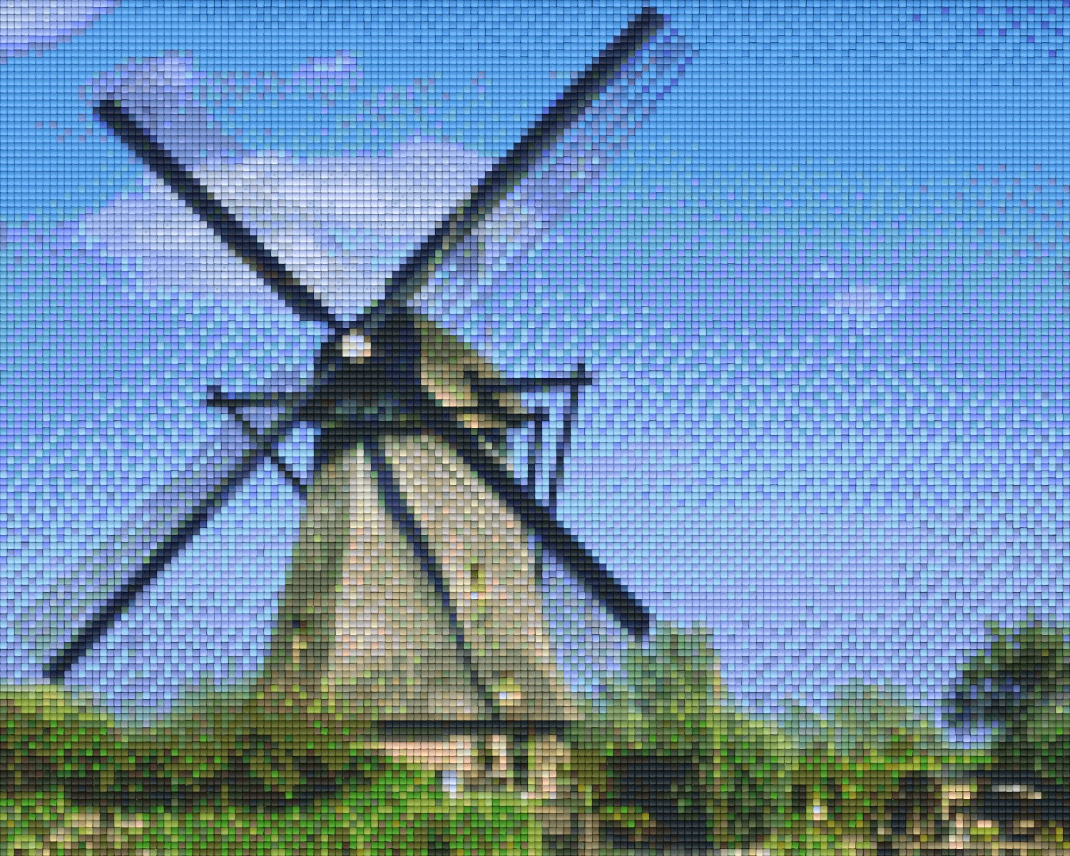 Pixelhobby Klassik Vorlage - Mühle