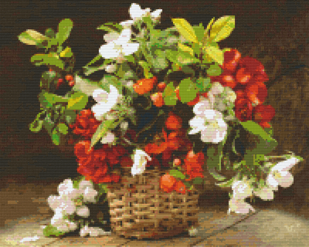 Pixelhobby Klassik Vorlage - Blumengesteck