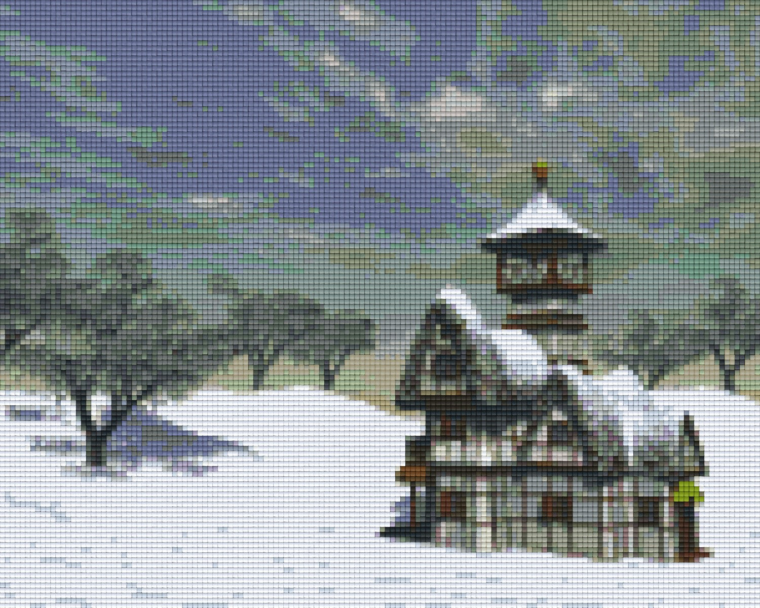 Pixelhobby classic set - fairytale house in the snow