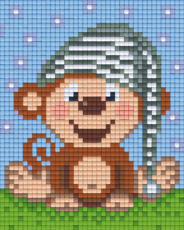 Pixel hobby classic template - sleeping monkey