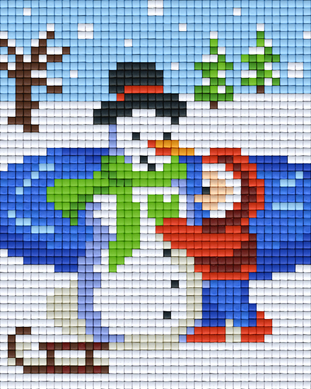 Pixel hobby classic template - snowman