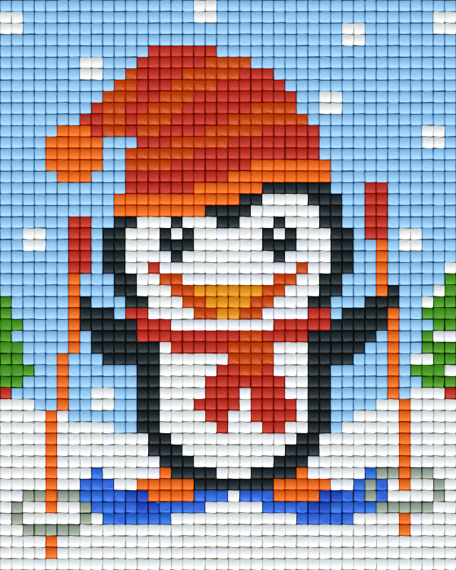 Pixel hobby classic template - penguin ski