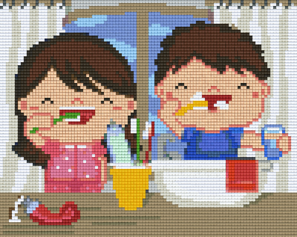 Pixelhobby classic set - brushing teeth