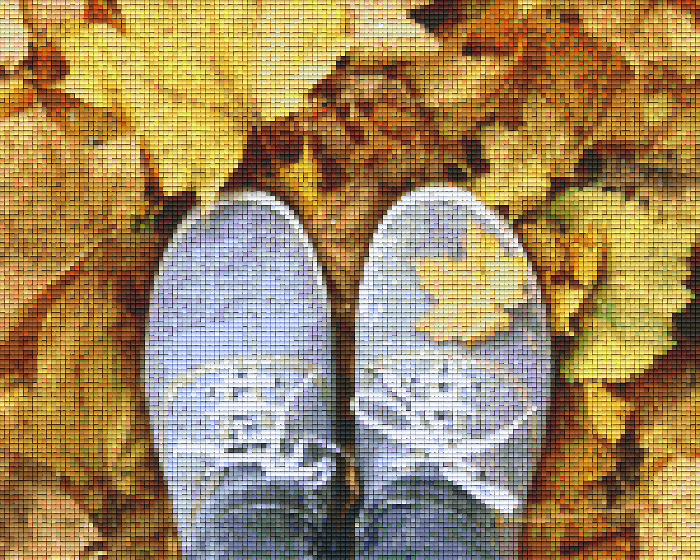Pixelhobby Klassik Set - Schuhe im Laub