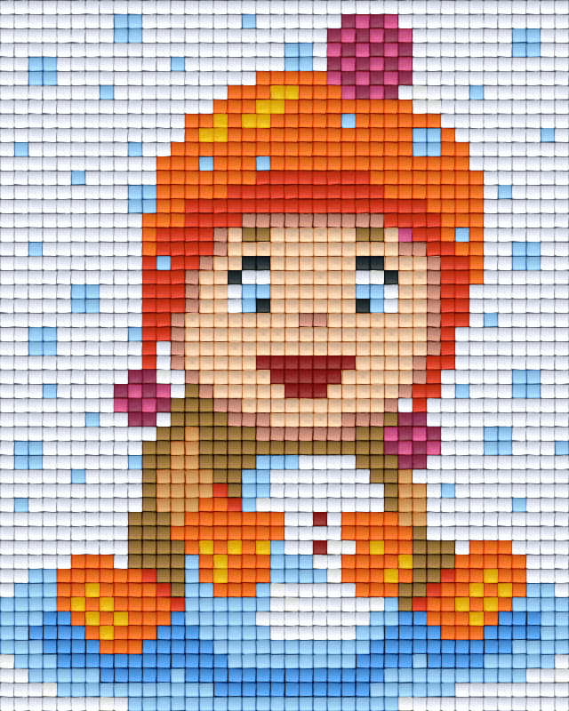 Pixel hobby classic template - build a snowman