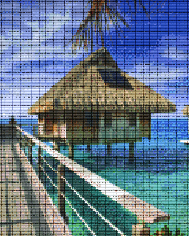 Pixelhobby Klassik Set - Häuschen am Strand