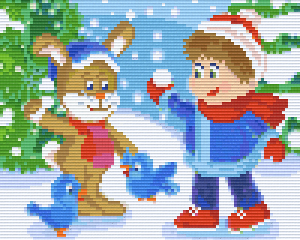 Pixelhobby classic set - playing in the snow
