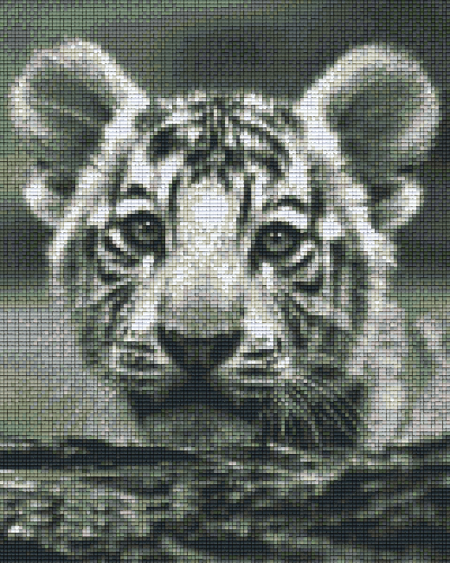 Pixelhobby classic set - tiger baby b/w