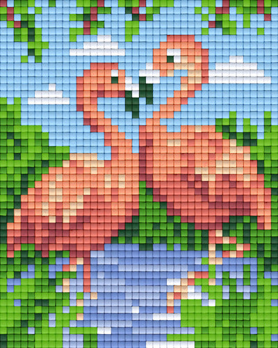 Pixel hobby classic template - flamingos