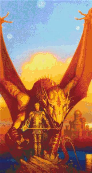 Pixel hobby classic template - sun dragon