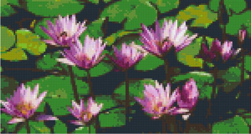 Pixelhobby Klassik Vorlage - Wasserlilien