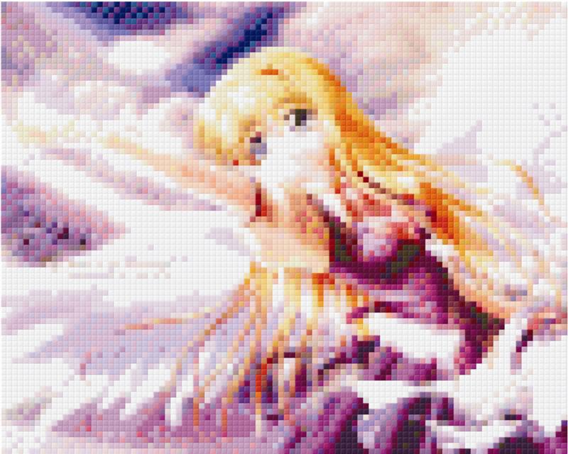 Pixel hobby classic template - angel in purple