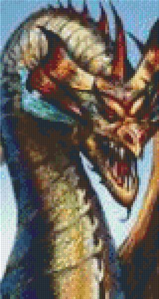 Pixel hobby classic template - dragon head